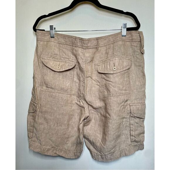 Cremieux Madison Linen Cargo 9" Inseam Mens Shorts size 36 - Picture 9 of 14
